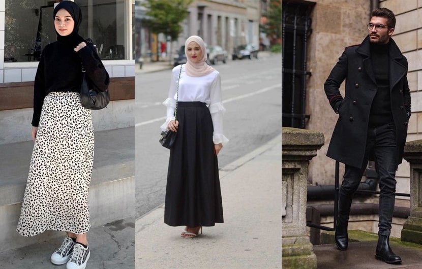 استایل مونوکروم خانم ها و آقایان