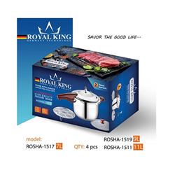 خرید زودپز کلیپسی رویال کینگ 4 لیتر مدل ROSHA-1604 از فروشگاه هزار نقش