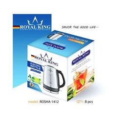 کتری برقی رویال کینگ مدل 1412 با بدنه این کتری از جنس استیل ضد زنگ 