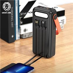 خرید پاوربانک خورشیدی گرین لاین مدل  GNSOLAR30PBBK ظرفیت 30000 میلی آمپر 