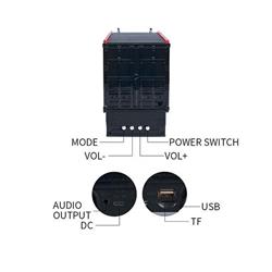 قیمت اسپیکر بلوتوثی قابل حمل وستر مدل WSTER WS-528BT