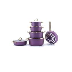 قیمت و خرید سرویس قابلمه 11 پارچه kzp طرح آلما