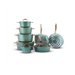 سرویس قابلمه 14 پارچه kzp طرح آلما