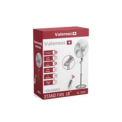 پنکه پایه بلند والروس VL‑3033 با طراحی مدرن 