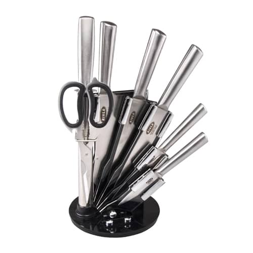 سرویس چاقو آشپزخانه 8 پارچه ریور مدل 8436