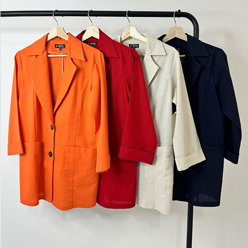 مانتو لینن آستین پاکتی ترنم برند شیکسون