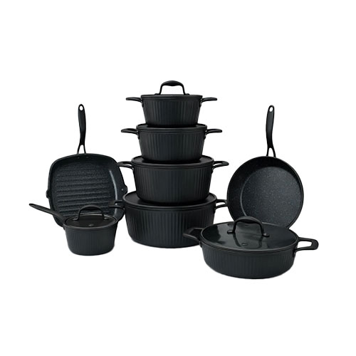 سرویس قابلمه 14 پارچه kzp طرح آلما 