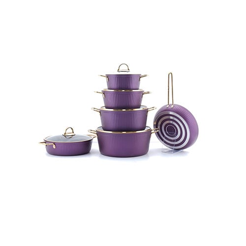 سرویس قابلمه 11 پارچه kzp طرح آلما