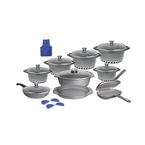 سرویس قابلمه 22 پارچه ام جی اس مدل طرح ایتالیا  IC2213